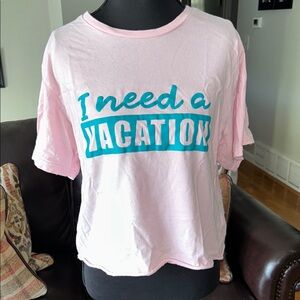Rebellious One Pink Pajama Top with Blue Text